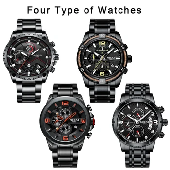 NIBOSI relogio ceas Sport barbati Ceasuri de Lux de top de brand Cuarț ceas de mână pentru bărbați Moda de Cauzalitate Cadran Mare Impermeabil Ceas de mână 1