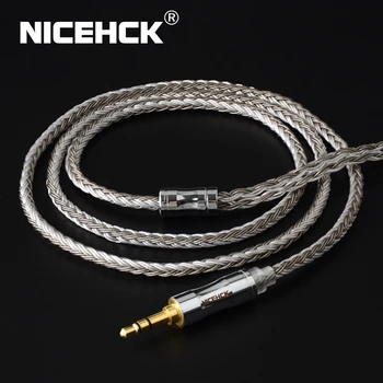 NiceHCK C16-4 16 Core Argint Placat cu Cablu 3.5/2.5/4.4 mm Mufa MMCX/2Pin/QDC/NX7 Pin Pentru LZ A7 C12 ZSX V90 TFZ NX7 MK3/F3/BL-03 1