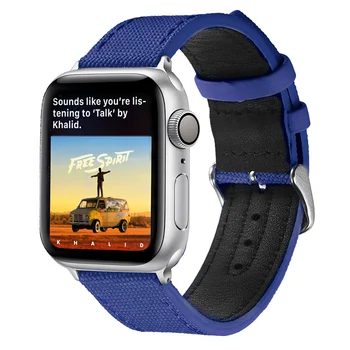 Panza+bandă de piele pentru Apple watch curea 44mm 40mm iWatch trupa 42mm 38mm sport bratara Apple watch seria 5 4 3 40 38 42 44mm 1