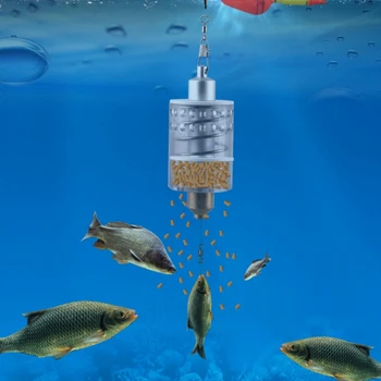 Pescuit Feeder Automat Aborda Leneș cârlig de pescuit din Oțel Inoxidabil Capcana de Primăvară Cușcă Momeala Container Complet automat dispozitiv de pescuit 1