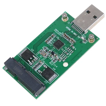 Produs nou Mini-USB 3.0 Pentru PCIE mSATA SSD Extern PCB Convertor Adaptor de Card 1