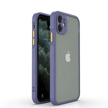 Protecție completă Silicon Moale Caz pentru iPhone 7 8 Plus X XR XS Max 11 Pro SE2 Max Anti-knock și Murdăria rezistentă la Spate Caz de Telefon 1