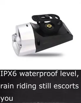 Rezistent la apa fierbinte Biciclete Biciclete Lumina IPX6 Super-Luminos USB Reîncărcabilă Far Stop cu LED-uri COB Lampă 18650 Baterie Built-in 1