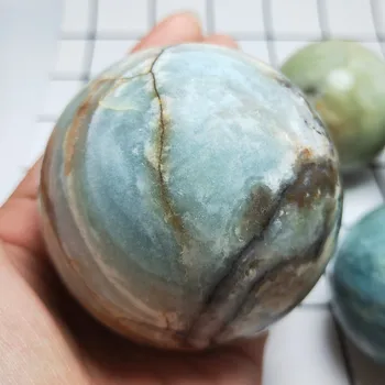Sfera de cristal Natural Foarte frumos skyblue jasper cuarț mingea Amazonstones piatră prețioasă bile Reiki de vindecare 1