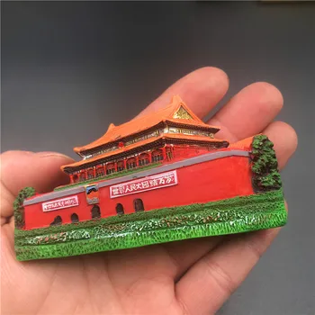 Tian an Men, Templul Cerului, Palatul Muzeu Tsinghua Grădină Chineză Stil de Suveniruri 3D Frigider Autocolant Magneți de Frigider 1