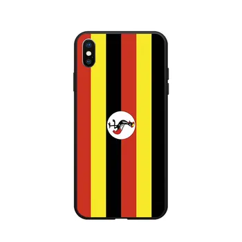 Uganda Naționale Steag Stema Temă Moale TPU Cazuri de Telefon Cover Image Logo-ul Pentru iPhone 6 7 8 S XR X Plus 11 Pro Max 1