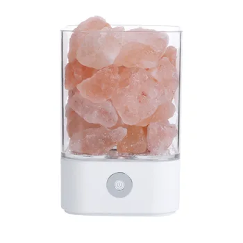 USB Real Himalaya Sare de Cristal de Rocă Lampa Bun pentru Sănătate Mic Minerale Ionic Negativ Piatră de Lavă Sare Lumina de Noapte pentru Dormitor 1