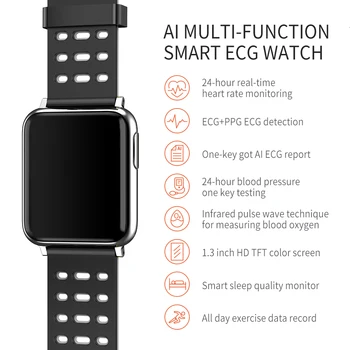 V5 Bărbați Femei Ceas Inteligent Tensiunii Arteriale de Oxigen Sport Band Heart Rate Monitor ECG PPG SPO2 Smartwatch pentru android IOS Xiaomi 1