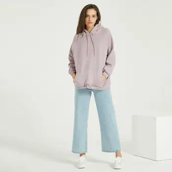 Wixra Femei Casual, Jachete Solid Clasic Cu Maneci Lungi Vrac Hanorace Bluze 2020 Iarnă Primăvară Bomboane Pulover De Culoare 1