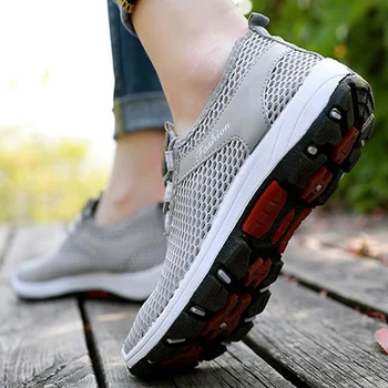 Xiaying Zâmbet de Lumină ochiurilor de Plasă Respirabil Rularea Pantofi de mers pe jos Pantofi Femei Moale Confortabil în aer liber Sport Adidasi de Vara de Fitness Feminin 1