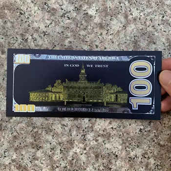 10buc Antic Negru Folie de Aur în valoare de 100 USD Monedă Comemorativă de Dolari în Bancnote de Decor 2