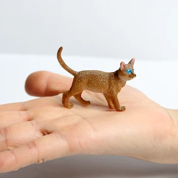 12PCS Cat Realist Figurine,Animale, Pisica Personaje Jucării Figura de Colectare Playset de Învățământ Pisica Cifre Jucarie Cadou pentru Copii 2