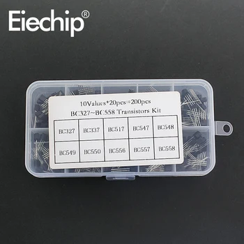 200pcs/lot tranzistor kit BC327 BC337 BC517 BC547 BC548 BC549 BC550 BC556 BC557 BC558 10Values*20buc tranzistor PENTRU a-92 2