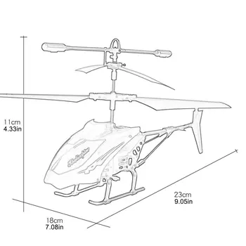 2019 Noi Aeronave care Zboară Senzor de Elicopter de Inducție Stralucitoare Jucărie pentru copii Copii de la Distanță de Control 2