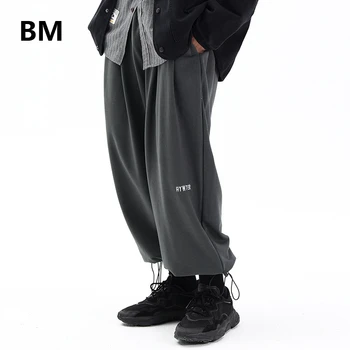 2020 Streetwear Hip Hop Joggeri Bărbați Îmbrăcăminte Harajuku Pantaloni Largi Stil Coreean Haine De Moda Pantaloni Negri De Trening De Sex Masculin Supradimensionat 2