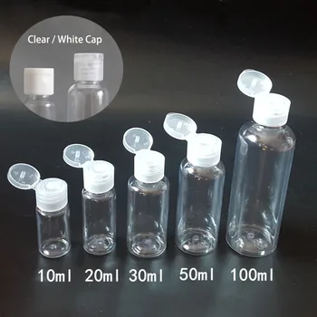 20BUC Plastic Sticlă Goală de Călătorie Lotiune de Lichid, Sticle cu Dozator de Probă Flip Capac 5/10/20/30 ML 2