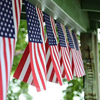 20buc Steagul American String americii statele UNITE ale Americii Bunting Banner Mic NE-Steaguri, Bannere 14*21CM Decor Realimentare Pavilion kw41 2