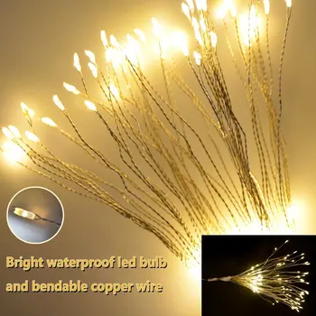 4buc de control de la Distanță Impermeabil foc de Artificii de lumină LED-uri Sârmă de Cupru Bandă Șir Lumina Pentru Decor Nunta LED-uri de Crăciun de Basm Lumina D20 2