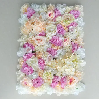 60x40 Cm Flori Artificiale Perete de Fundal de Nunta Recuzită Provizii de Decorare Perete Arcuri de Mătase Floare Trandafir Bujor Fereastra Studio 2