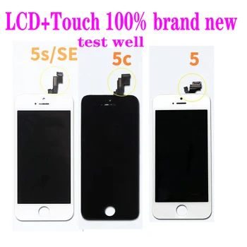 AAA+++ LCD Pentru iPhone 6 cu Ecran Tactil de Înlocuire Pentru iPhone 5 5c 5s SE 4 4s Ecran LCD Ecran cu Rama Nici un Pixel Mort + Instrumente 2