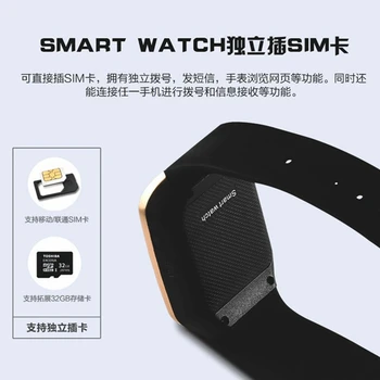 Bluetooth ceasuri Inteligente Q18 Suport SmartWatch Sim TF Carduri ip67 Passometer Camera pentru Android IOS Telefon Inteligent ceas 2