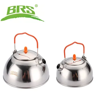 BRS Oțel Inoxidabil Oală de Ceai de Camping Ulcior de Apă Ușor Ceainic cu Filtru pentru Ceai Vrac în aer liber Potabilă Vase 2
