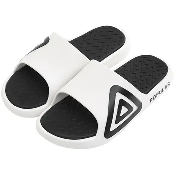 Bărbați Moda Papuci de Plajă de Vară Acasă Simplă Pereche de Flip Flops Baie în aer liber, Non-alunecare Solid Mens Pantofi 2