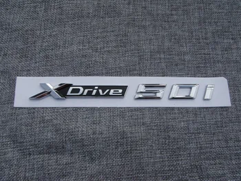 Chrome ABS Portbagaj Număr de Scrisori Insigna Emblema Embleme Autocolant pentru BMW XDrive 20i 25i 28i 48i 35i 40i 50i 2