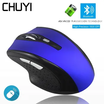 CHUYI Bluetooh Wireless Reîncărcabilă Mouse-ul Silent 1000DPI de Încărcare Ergonomie de Jocuri Pentru Calculator Desktop 2