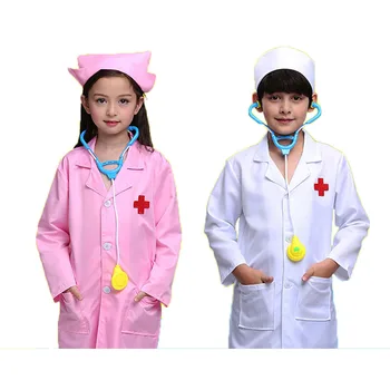 Copiii Cosplay Doctor Costume Halllween Petrecere Uzura Asistenta De Lux Băieți Fete Îmbrăcăminte Set Jucarii Copii Jachete Roleplay En-Gros 2