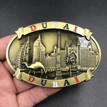 Dubai, emiratele arabe unite, Belgia Viena frigider lipi de metal magnetic 3d peisaj de paste magneti de frigider de colectare cadouri decor acasă 2