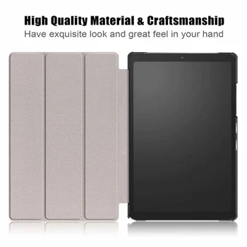 Folio Tri-fold stea de Caz Pentru Samsung Galaxy Tab A7 2020 10.4 inch comprimat veghe-Somn PU Capac din Piele pentru SM-T500/T505/T507+cadou 2
