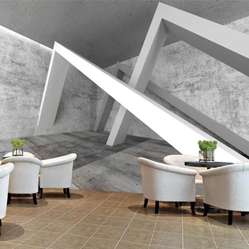 Foto personalizat Tapet Pentru Pereți din Ciment Gri de Construcție Perete 3D Abstract Fundal Spațiu Canapea Camera de zi Dormitor Tapet Mural 2
