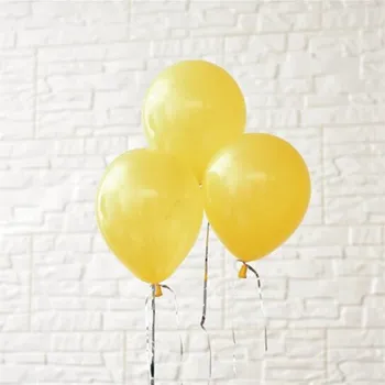 Galben baloane latex 100buc/lot10 inch 1.5 g rundă heliu balon pentru decor nunta copii minge consumabile partid ziua de nastere 2