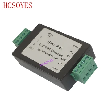 H801 WiFi;RGBW LED-uri controler WIFI;WiFi LED RGBW H801 Operatorului;DC5-24V intrare;4 CANALE*4A ieșire 2