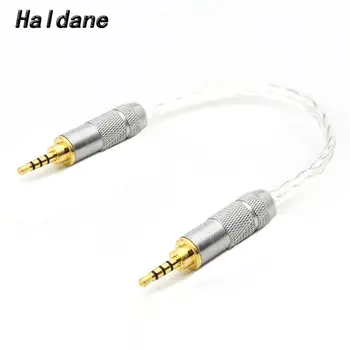Haldane HiFi 2,5 mm TRRS Echilibru mascul la Mascul OCC Argint Placat cu Cablu Audio de 2.5 mm 4pin mascul la Mascul Aux Cablu Adaptor Audio 2