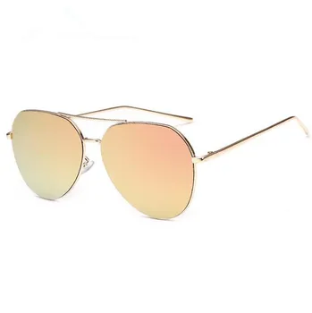 HBK Plat de Top a Crescut de Aur Bărbați Femei Oglindă ochelari de Soare Brand de Moda Designer Cool Ochelari de Soare cu ridicata de sex Feminin 2020 oculos de sol 2
