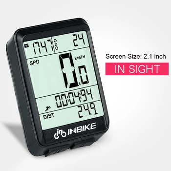 INBIKE Wireless Biciclete Calculator Multifuncțional Ciclism Kilometrajul Cronometru rezistent la apa Accesorii pentru Biciclete Vitezometru 2