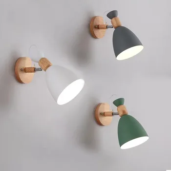 Lampă de noptieră Nordic dormitor modern minimalist perete de fundal creative lampă cu LED-uri camera de zi creative prop lampă de perete 2