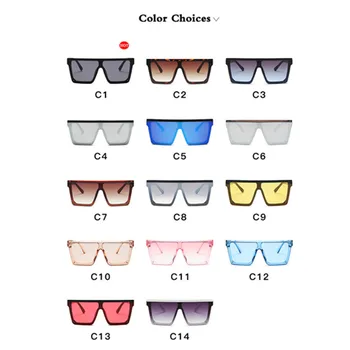 LEONLION Moda Supradimensionate Multicolor Gradient de ochelari de Soare Femei 2021 Brand de Lux de Designer de Exterior Plaja Doamnelor UV400 ochelari de Soare 2