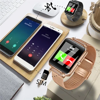 LIGE Noul Smart Barbati Ceas Bluetooth Camera foto a Telefonului din oțel Inoxidabil curea sport Pedometru Smartwatch Android relogio inteligente+Cutie 2