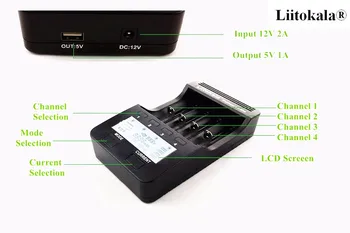 LiitoKala lii-500 LCD de 3.7 V/1.2 V AA/AAA 18650/26650/16340/14500/18500 Încărcător de Baterie cu ecran+12V2A adaptor lii500 5V1A 2