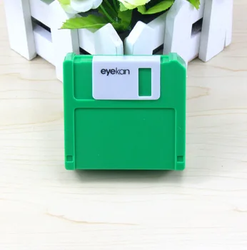 LIUSVENTINA DIY Rășină Drăguț Floppy Disk Lentile de Contact de Caz Cu Oglindă Cutie Container pentru Lentile de Culoare Cadou de Ziua de nastere pentru Fete Baieti 2