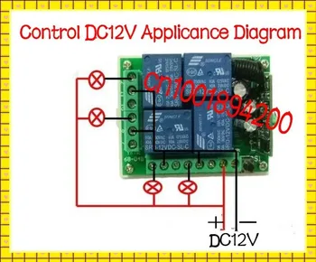 Livrare gratuita Digital Radio Control de la Distanță Switch-uri DC12V 4CH 1 Receptor + 2 Transmițător Cod de Învățare M4/T4/L4/2M4+2T4 ajustat 2