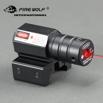 LUPUL de FOC Mini tactici 635-655nm Red Dot Vedere cu Laser pușcă Pentru Pistol Regla 11mm&20mm Picatinny Feroviar Laser Pointer 2