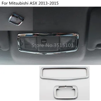 Masina de acoperire ABS Cromat cap fata spate citit lectură lumina acoperiș cadru comuta butonul trim Pentru Mitsubishi ASX 2013 2