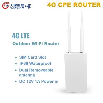 Mobil 4g router wi-fi deblocat CAT4 LTE Routere 4g router cu slot de sim 3G/4G Router WiFi pentru Camera IP de Exterior/de Acoperire WiFi 2