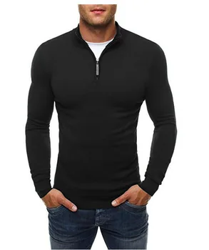 MRMT 2021 Brand Nou pentru Bărbați Jachete de Agrement cu Fermoar Moda Pulover de Culoare Solidă pentru bărbați-guler Înalt Pulover Tricoul 2