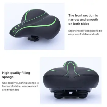 MTB de Ciclism Montan Îngroșat un Plus de Confort Ultra Silicon Moale 3D Gel Pad Pernă de Coperta de Șa Biciclete Seat 2