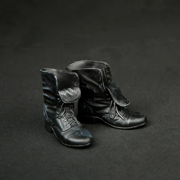 Negru si Maro 1/6 Cizme de Mens Casual Pantofi pentru 12 Inch Cifre Organismele de Păpuși Accesorii cu Picioarele în 2